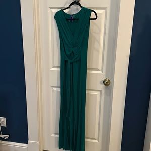 Seraphine Jade green maternity maxi
